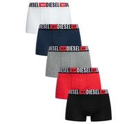 5 Pack Damien Trunks Black/Red/Grey/Navy/White L
