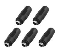 5 Pack DC Female to Female Jack Adapters, 2.1mm x 5.5mm Barrel Couplers, Power Cable Extension Joiners, Gender Changers for CCTV Camera, LED Strip Lights, Low Voltage Devices