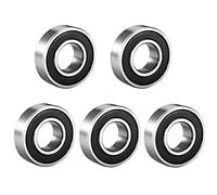 5 Pack Deep Groove Ball Bearing Double Side Rubber Sealed Deep Groove Ball Bearings 10mm x 22mm x 6mm