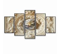 5 Pack Diamond Art Kit Adults, Angel Paint by Numbers for Adults on Diamond, 5D DIY Full Drill Rhinestones Cross Stitch Kits, Earth Canvas for Painting for Room Decor Gifts for Women 5 Pack GYZH-0611