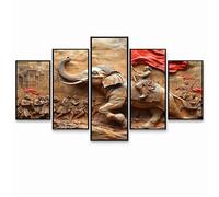 5 Pack Diamond Art Kit Adults, Elephant Paint by Numbers for Adults on Diamond, 5D DIY Full Drill Rhinestones Cross Stitch Kits, War Canvas for Painting for Room Decor Gifts for Women 5 Pack GYZH-1970