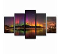 5 Pack Diamond Art Kits Adults, DIY Aurora Diamond Painting, Full Drill Coverage Rhinestone Paint by Numbers, Crystal Art Canvas Paintings Starry Sky for Office Home Decor (Three Sizes) PZSH-1853