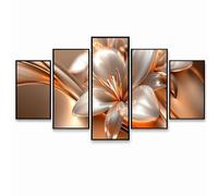 5 Pack Diamond Art Kits Adults, DIY Flower Diamond Painting, Full Drill Coverage Rhinestone Paint by Numbers, Crystal Art Canvas Paintings Abstract for Office Bedroom Home Decor (Three Sizes) PZSH2253