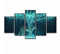 5 Pack Diamond Art Kits Adults, DIY Leopard Diamond Painting, Full Drill Coverage Rhinestone Paint by Numbers, Crystal Art Canvas Paintings Abstract for Office Home Decor (Three Sizes) PZSH-1848