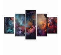 5 Pack Diamond Art Kits Adults （Three Sizes）, Abstract Diamond Painting, Full Drill Cloud Paint by Numbers for Adults, Wall Art Gems Paintings for Bedroom Office Room Decor Gifts for Women PZSH-1177