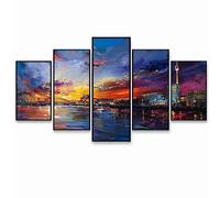 5 Pack Diamond Art Kits Adults （Three Sizes）, Berlin Diamond Painting, Full Drill Landscape Paint by Numbers for Adults, Wall Art Gems Paintings for Bedroom Office Room Decor Gifts for Women PZSH-486