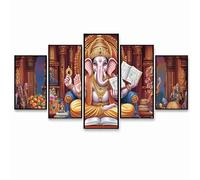 5 Pack Diamond Art Kits Adults （Three Sizes）, Indian Zen Diamond Painting, Full Drill Landscape Paint by Numbers for Adults, Wall Art Gems Paintings for Bedroom Office Room Decor Gifts PZSH-2520