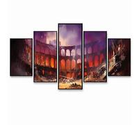 5 Pack Diamond Art Kits Adults （Three Sizes）, Rome Diamond Painting, Full Drill Architecture Paint by Numbers for Adults, Wall Art Gems Paintings for Bedroom Office Room Decor Gifts for Women PZSH-593