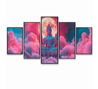 5 Pack Diamond Art Kits Adults （Three Sizes）, Zen Diamond Painting, 5D DIY Full Drill Moon Paint by Numbers for Adults, Wall Art Gems Paintings for Bedroom Office Room Decor Gifts for Women PZSH-2222