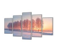 5 Pack Diamond Painting Sunset Tree Diamond Art Kits Adults, Full Drill Diamonds Art Painting by Numbers for Kids, 5D DIY Crystal Crafts for Adults Kit for Home Wall Decor Women Gifts 50x30cm q-406