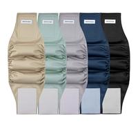 5 Pack Dog Diapers Male Reusable Belly Bands Washable for Medium Male Dogs, High Absorbency for Puppy & Doggy, Size XXL