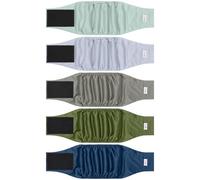 5 Pack Dog Diapers Male Reusable, Premium Belly Bands for Male Dogs, High Absorbing Dog Pee Wraps for Doggie in Incontinence or Excitable Urination and Training Green XXL