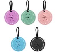 5 Pack Dog Waste Carrier for Leash, Hand Free Poop Bag Holder, Leash Waste Bag Holder Carrier for Doggy Puppies Pet Walking Running Bicycle Accessory (Assort Colors)