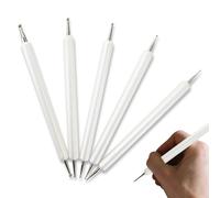 5 Pack Double-Ended Embossing Stylus Set, Precision Metal Dotting Tools