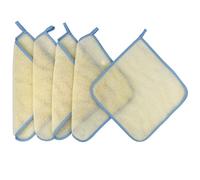 5 Pack Double Layer Home Spa Bath Shower Exfoliate Exfoliating Massage Body Skin Care Scrub Scrubber Washcloth Wash Cloths Towel Exfoliator Smoother