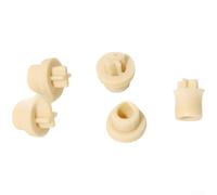 5 Pack Duckbill Check Valve Replacement Parts Compatible with Stenner Pump | Synthetic Rubber Water Pump Components for Pool Spa Maintenance | Beige 7.7x4.7x11mm