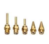 5 Pack Durability Spring Loaded Adhesive Nozzle Anti Leakage Tip for Most Melt for Fine Work Accurate Bonding Tasks Copper Glues Nozzles