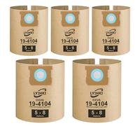 5 Pack DXVA19-4104 Vacuum Bags for DEWALT 5 to 8 Gallon Wet/Dry Vacuum, Disposable Shop Vac Bags, Dust Collection Bag Replacement