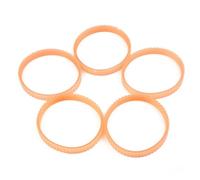 5-Pack Electric Planer Drive Belt for Bosch 1900B, N1923B, FP0800, KP0810C - PU Material, 9.6mm Width, 238mm Girth, for Orange