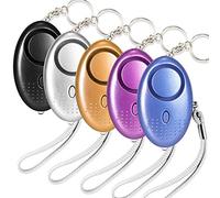 5 Pack Emergency Personal Security Alarm Keychain 140DB with LED Light, Electronic Self-Defense Protection Safety Alarms Super Loud Mini Police Approved Rape Attack Alarms Siren for Women Kids Girls.