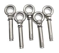 5 Pack Expansion Bolt Anchor Bolt 304 Stainless Steel Screw Ring Lifting Expansion Shield Anchor Eye (Expansion Ring M8* 90)
