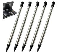 5 Pack Extendable 3DS Stylus Pens - Metal Replacements for Nintendo 3DS | Retracts Into The Console Slot, Extends For A Steadier Grip, Smooth Touchscreen Input, Keep Spares At Home And On The Go