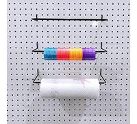 5 Pack Extendable Pegboard Paper Towel Holder,Pegboard Hook for Workshop,Garage,Kitchen,Laundry Room,Bathroom etc.