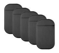 5-Pack Extra-Thick Car Dashboard Non-Slip Mats | Heavy-Duty Sticky Anti-Slide Pads for Phones, GPS, Radar Detectors, Keys & Small Items