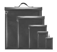 5 Pack Faraday Bags for Laptops & Tablets & Phones & Car Keys, Faraday Cage with Handle, Anti-Tracking Faraday Key Fob Protector, Fireproof & Waterproof RFID Signal Blocker Faraday Pouch, EMP Bag