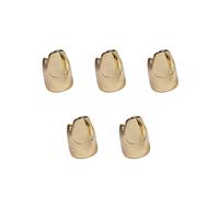 5 Pack Fashion Jewelry Set Nails Rings Unique Finger Tip Alloy Texture Present For Halloween And Party Enthusiasts Adjustable Open Finger