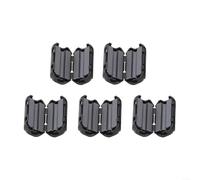 5 Pack Ferrite Bead Clip On Noise Filter 3.5mm 5mm 7mm 9mm 13mm Rfi For Emi Suppressor Ring For Usb Audio Video Power Cables Black(3.5mm)