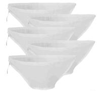 5 Pack Fine Mesh Strainer Bags for Cooking and Juicing, Perfect for Soy Milk and Vegetable Fillings (52x18x18cm)