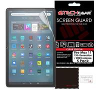 TECHGEAR [5 Pack Fire Max 11" Screen Protectors, Ultra CLEAR Screen Protector Guard Cover Designed for All New Amazon Fire Max 11 Tablets (2023 / 13th Generation)