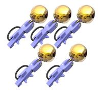 5-Pack Fishing Rod Bite Alarm Bells - Sensitive Waterproof Night Alert Clip