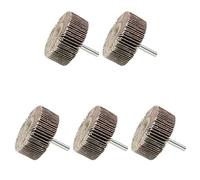 5 Pack Flap Wheels 80 Grit with 6mm Shank for Die Grinder (60MM)