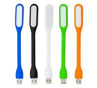 5 Pack Flexible USB LED Light Lamp Portable Night Light Reading Lamp for Power Bank PC Laptop Notebook Computer and Other USB Devices with Adjust Angle (Orange+Navy Blue+Black+Pink+Green)