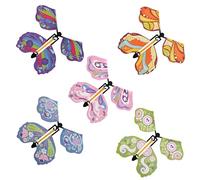 5-Pack Flying Butterflies - Magic Trick Toy, Creative Butterfly Props for Kids, Unique Bookmark Gifts, PVC Material
