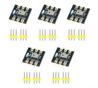 5-Pack For INMP441 Omnidirectional Microphone Module 24-Bit I2S Digital Interface High Sensitivity 61 dBA SNR Wide Frequency Response 60 Hz-15 kHz Low Power Usage for Audio Project(Unsoldered)