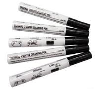 5 Pack For Thermal Printer Printhead Cleaning Pen For Easy And Effective Print Head Maintenance