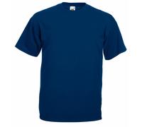 5 PACK FRUIT OF THE LOOM BLACK MENS PLAIN TEE COTTON T SHIRTS WHOLESALE S-2XL