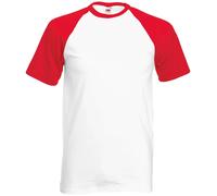 5 Pack Fruit of the Loom Contrast and Short Sleeves T-Shirt