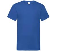 5 Pack Fruit of the Loom Mens Plain V Neck Valueweight Tee - Value Blank T-Shirt
