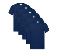 5 Pack Fruit of the Loom Mens T-Shirts 100% Cotton Short Sleeve T-Shirt