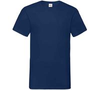 5 PACK Fruit of the Loom Mens V Neck T-Shirt Plain Casual Work Cotton Tee Top