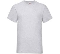 5 PACK Fruit of the Loom Mens V Neck T-Shirt Plain Casual Work Cotton Tee Top