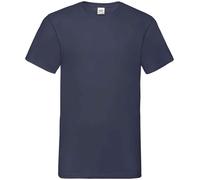 5 PACK Fruit of the Loom Mens V Neck T-Shirt Plain Casual Work Cotton Tee Top