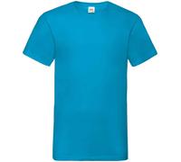 5 PACK Fruit of the Loom Mens V Neck T-Shirt Plain Casual Work Cotton Tee Top