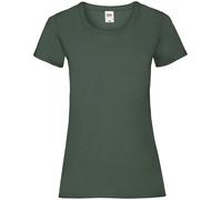 5 Pack Fruit of the Loom Plain Cotton Ladies Fit Crew Neck T-Shirt Tee Shirt