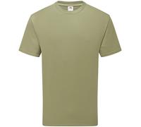 5 Pack Fruit of the Loom Unisex Pure Organic Cotton Short Sleeve Crew Neck Tee