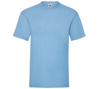 5 PACK Fruit Of The Loom Value T Shirt Crew Neck Ribbed Collar Men's Plain T Top